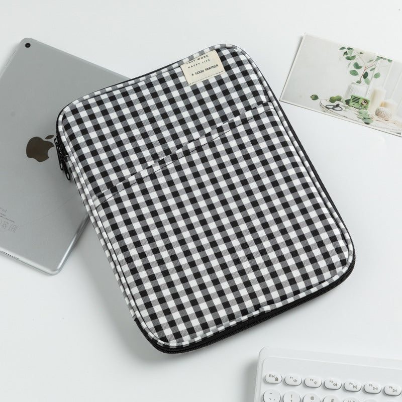 Beautiful Trendy Plaid Pc Apple Sleeve Tablet Bags