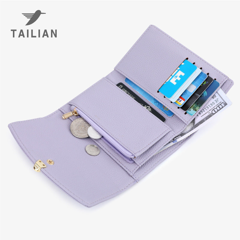 Women's Lychee Pattern Fashion Clutch Design High-grade Ladies Wallets