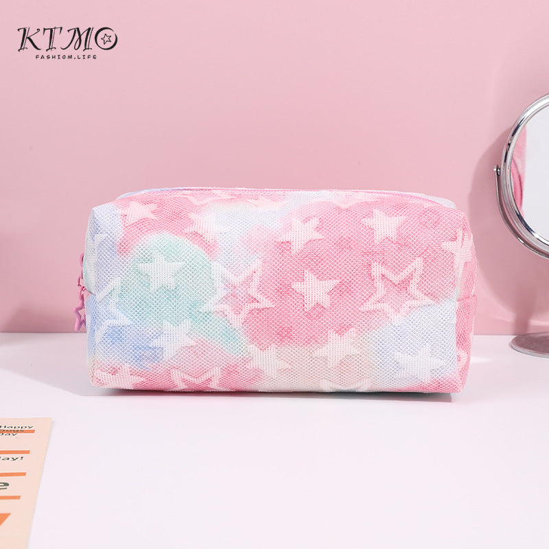 Storage Advanced Gradient Pink Five-pointed Star Bags