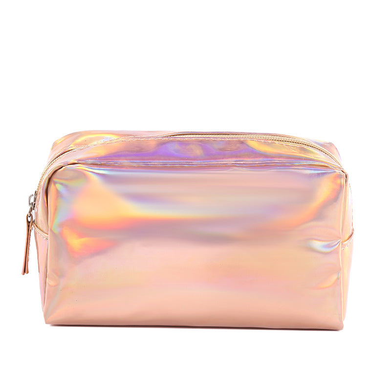 Pure Color Laser Style Portable Wash Cosmetic Bags