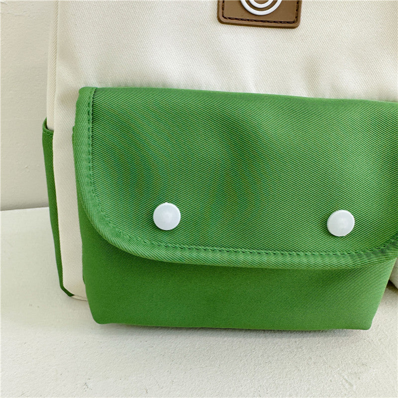 Children's Summer Fashion Oxford Cloth Contrast Color Bags