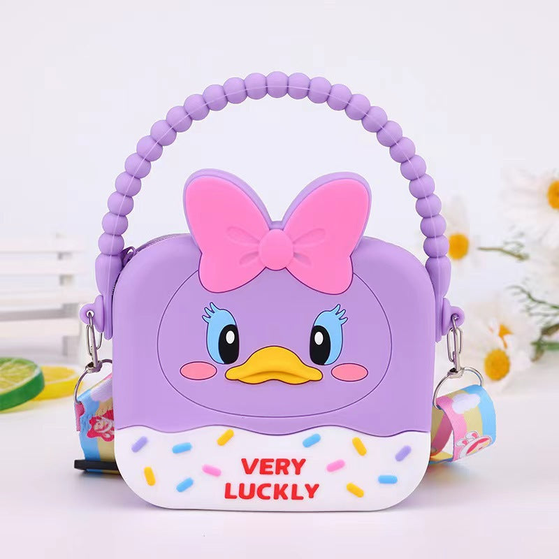 Children's Cartoon Portable Silicone Little Large Capacity Coin Purses