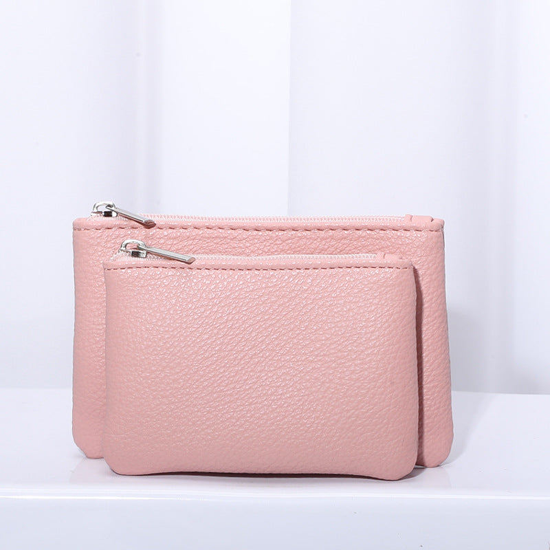 Creative Female Solid Color Detachable Buggy Coin Purses