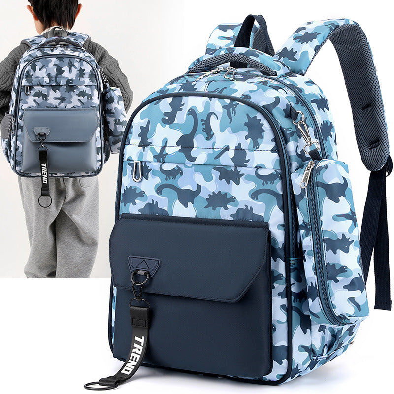 Primary Large Capacity Waterproof Burden Reduction Spine Elementary School Students' Schoolbags