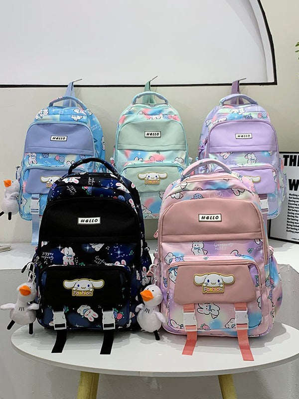 Cartoon Pattern Korean Style Large Capacity Middle School Students' Schoolbags