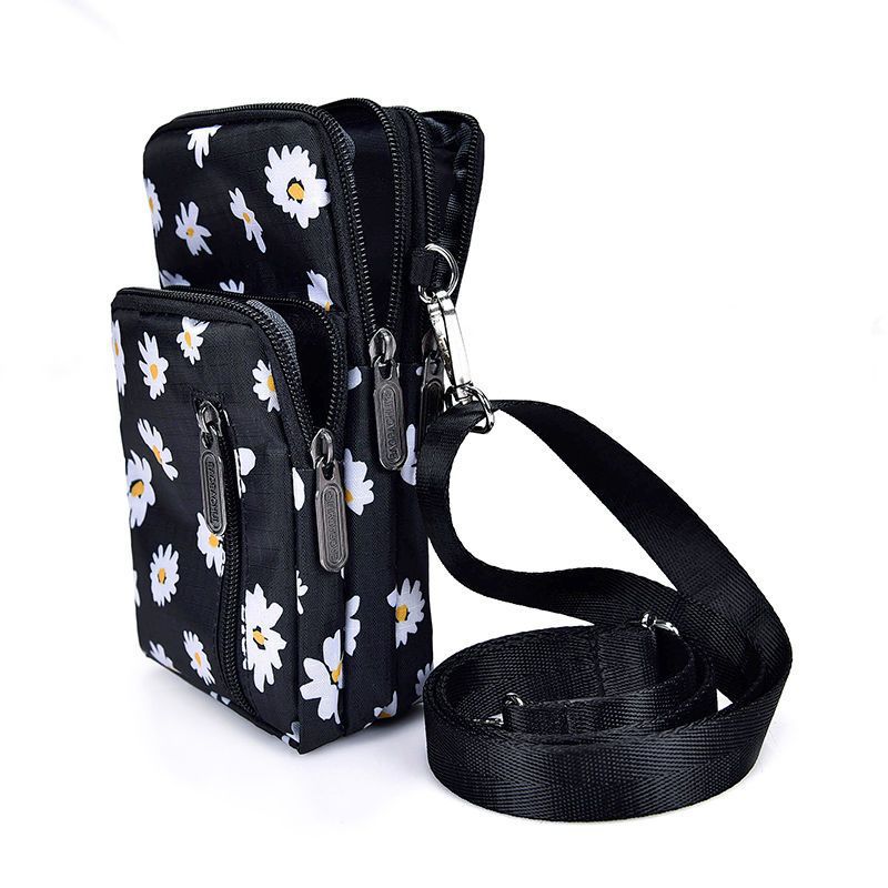 Women's Mobile Mini Large Screen Canvas Halter Phone Bags