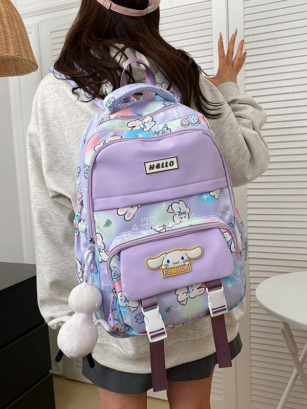 Cartoon Pattern Korean Style Large Capacity Middle School Students' Schoolbags