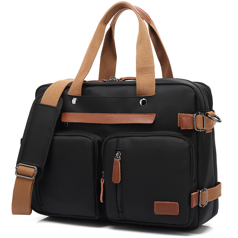 Sacs portables imperméables pour ordinateur portable en toile pour hommes