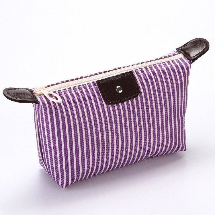 Korean Style Striped Dumplings Dumpling Making Folding Cosmetic Bags