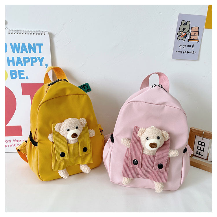 Children's Cute Bear Doll Year-old Burden Reduction Children's Backpacks