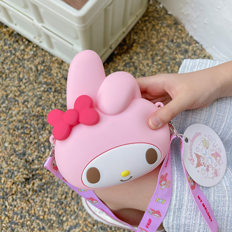 Authorized Big Head Silicone Cute Melody Children's Coin Purse