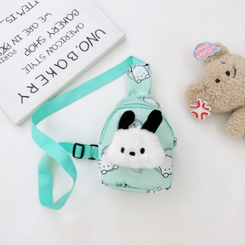 Children's Cartoon Cute Little Princess Ocean Pneumothorax Children's Waist Packs