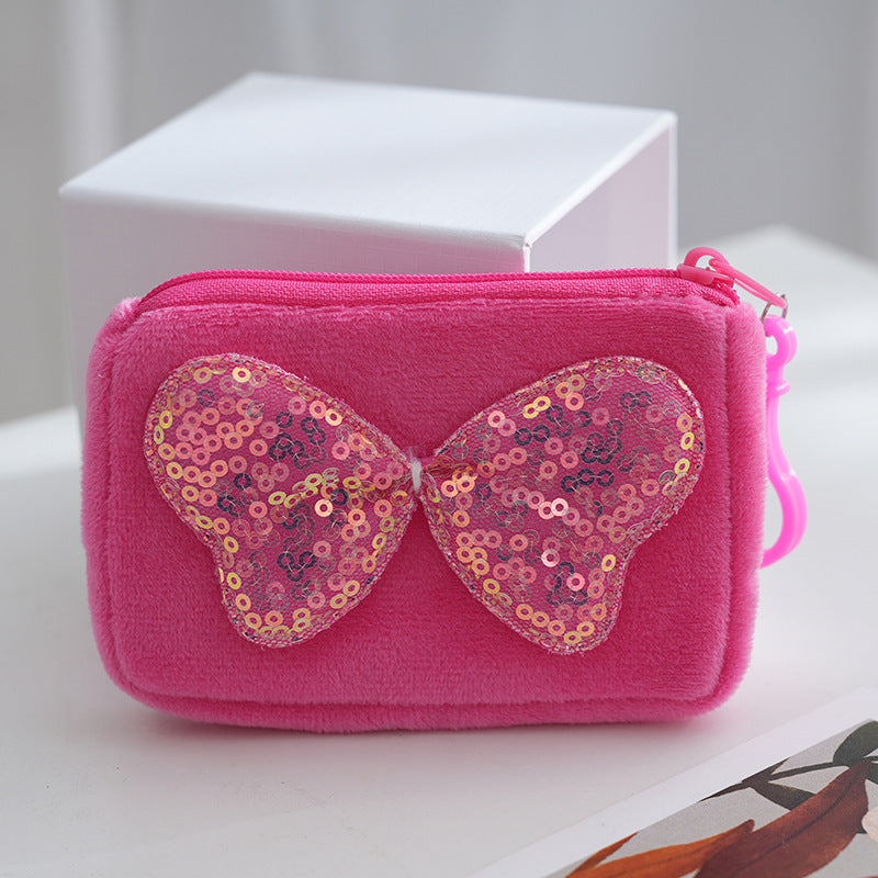 Bank Fashionable Sequins Bow Creative Cartoon Card Holder