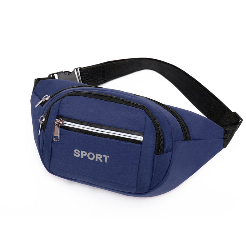 Men's Nylon Fanny Riding Stall Reflective Stripe Waist Packs