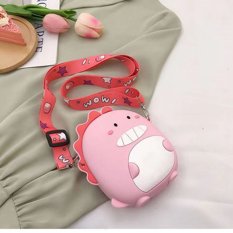 Fashion Cartoon Cute Dinosaur Silicone Portable Coin Purses