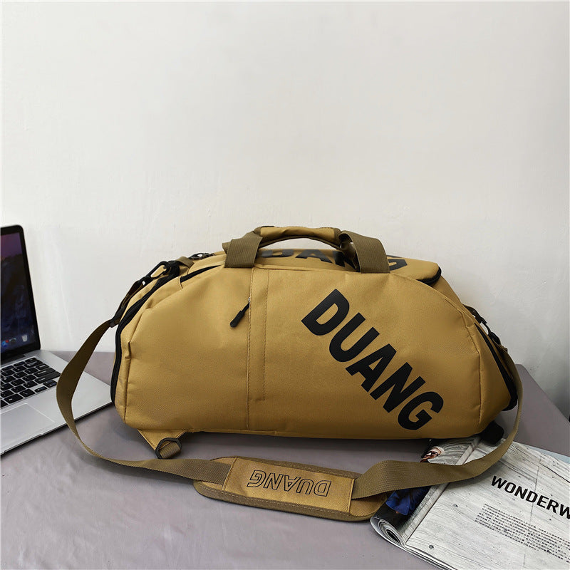 Men's Trendy Large Capacity Fitness Pu Traveling Travel Bags