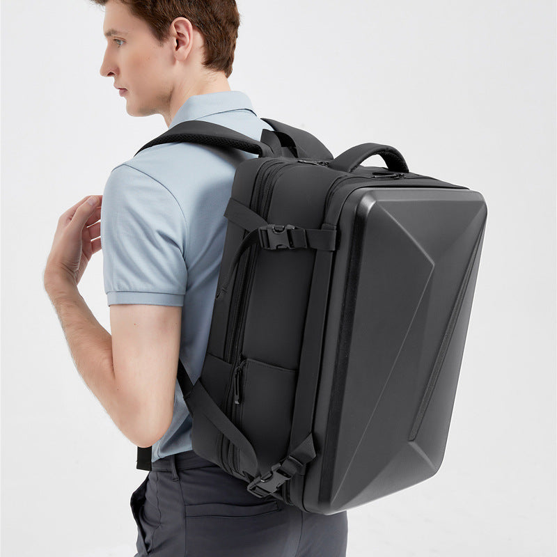 Men's Business Computer Can Be Expanded Hard Backpacks