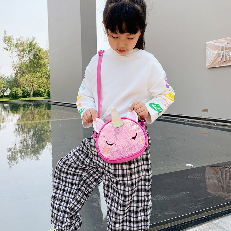 Children's Colorful Shiny Unicorn Cute Cartoon Stylish Bags