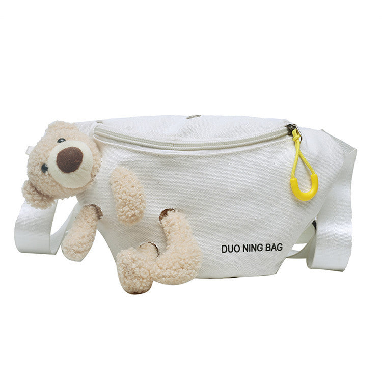 Women's Little Bear Canvas Fashionable Cute Waist Packs