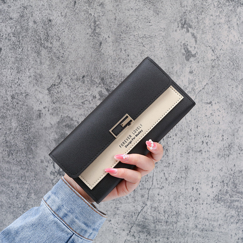 Women's Trendy Long Clutch Multifunction Leather Bags