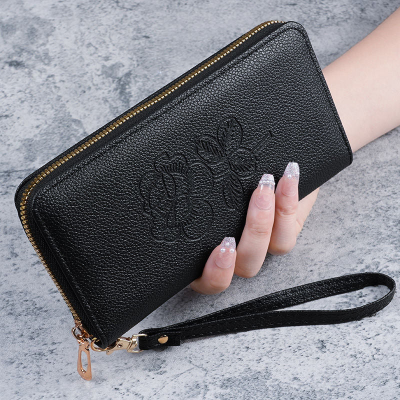 Women's Korean Style Clutch Long Zipper Large Ladies Wallets