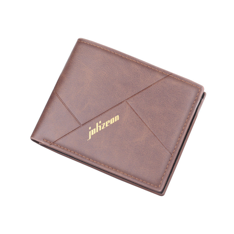 Men's Durable Canvas Short One Denim Card Holder