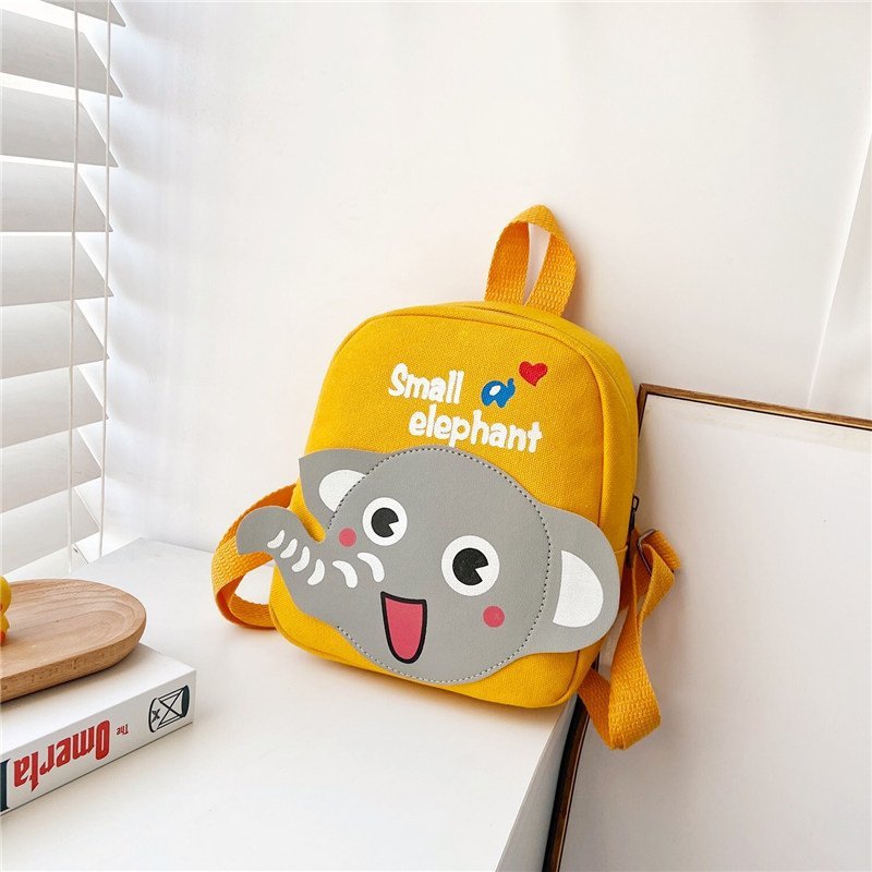 Children's Durable Boys Canvas Cartoon Cute Bags