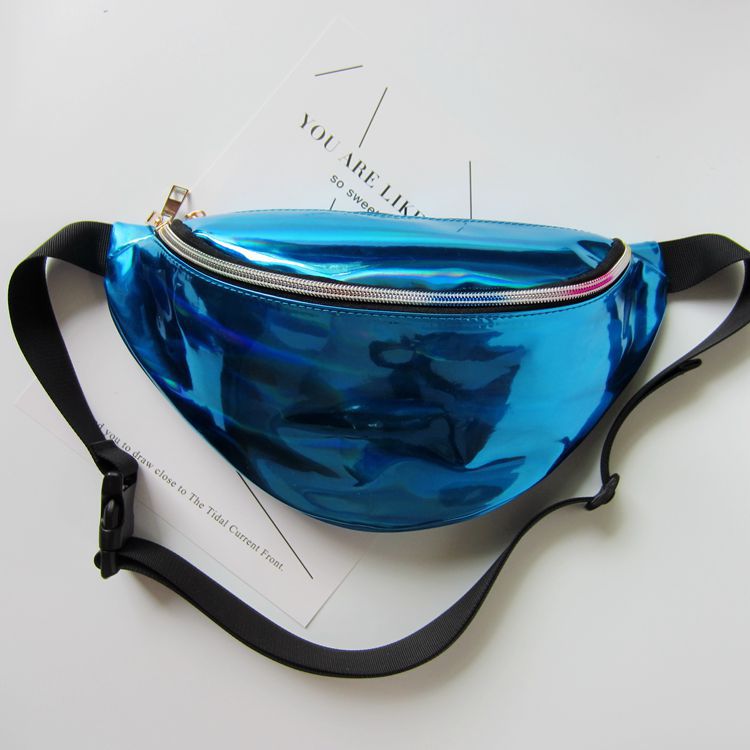 Women's Laser Magic Color Trend Reflective Transparent Waist Packs