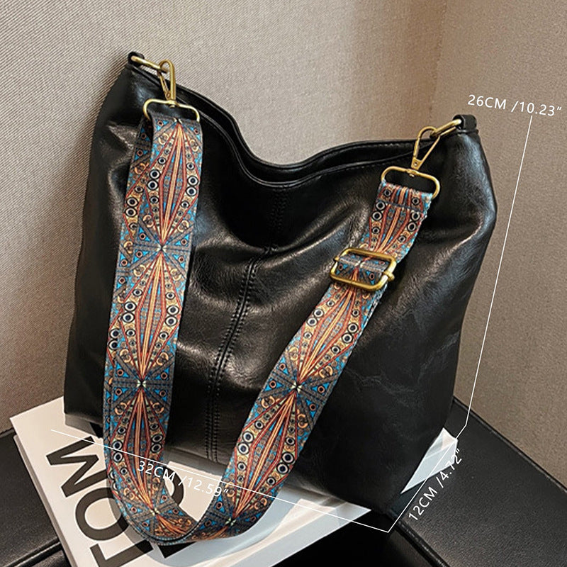 Women's Retro Style Geometric Print Strap Crossbody Bags