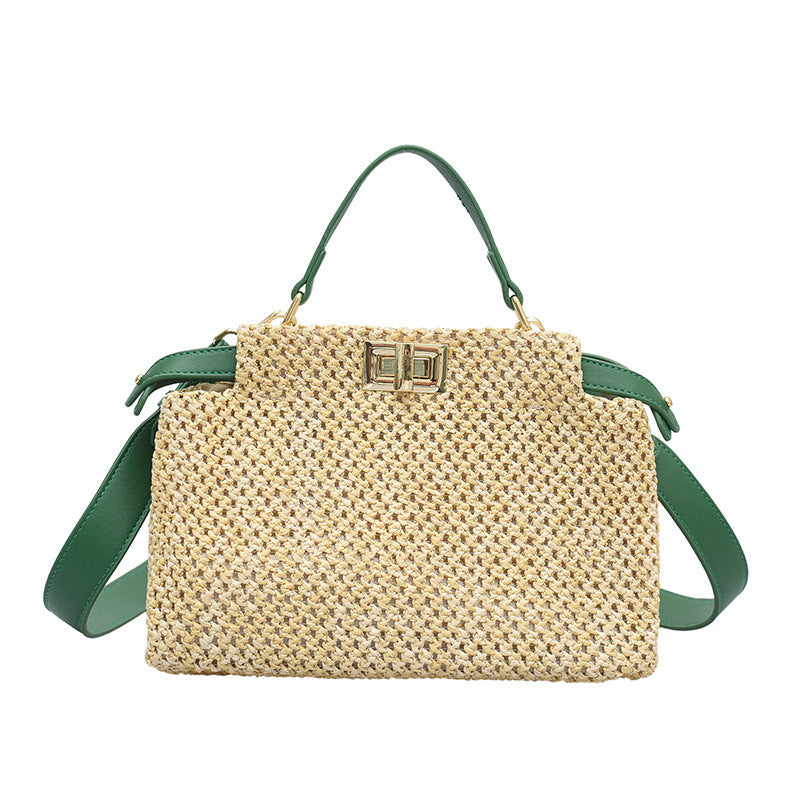 Women's Classic Style Retro Straw Summer Woven Shoulder Bags