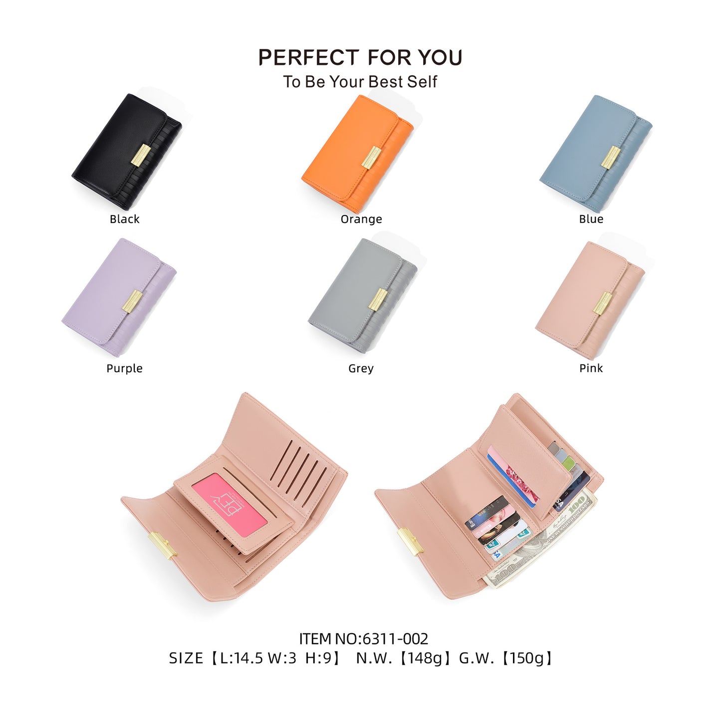 Women's New Versatile Mid-length High Sense Ladies Wallets