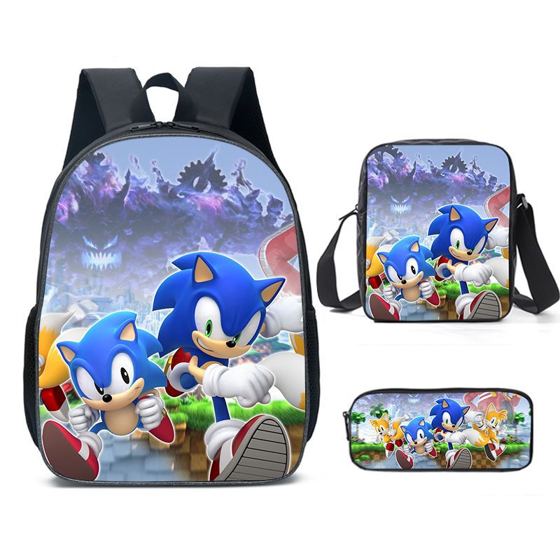 Classy Unique Charming Sonic Cartoon Primary Elementary School Students' Schoolbags