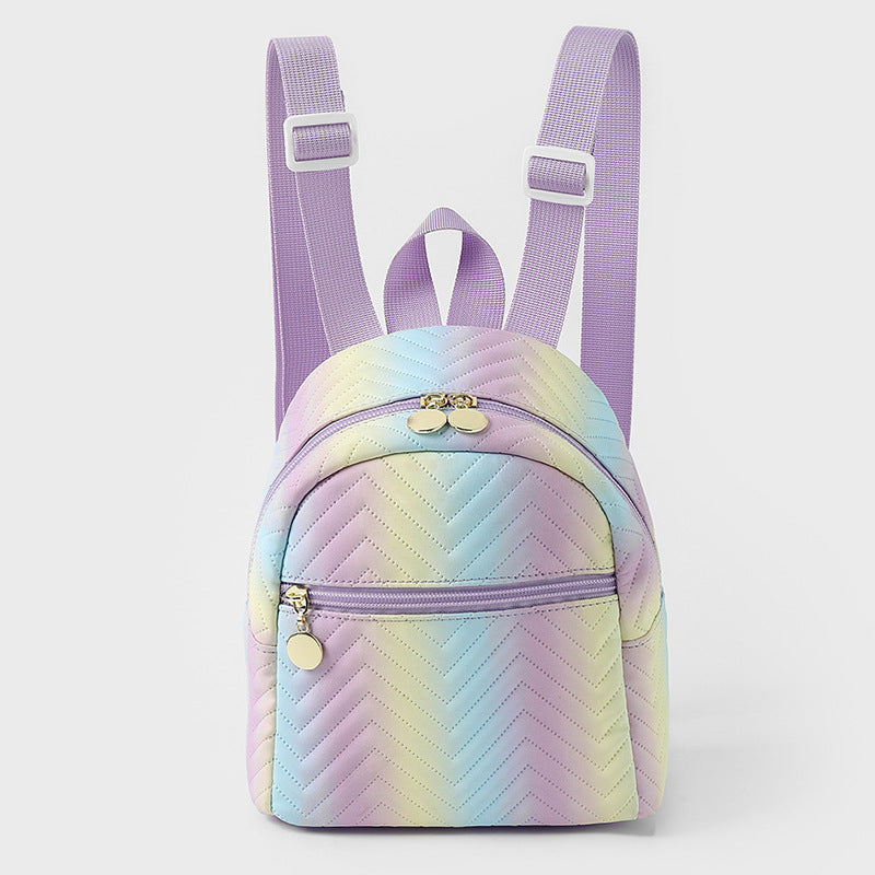 Children's Campus Style Simple Candy Color Backpacks