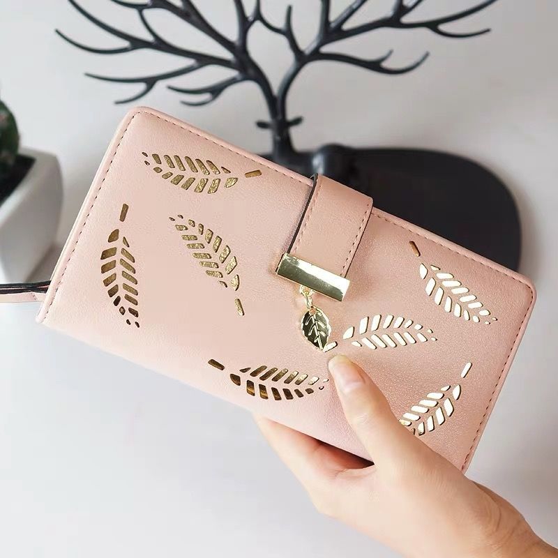 Simple Long Sweet Light Three-in-one Embossed Ladies Wallets