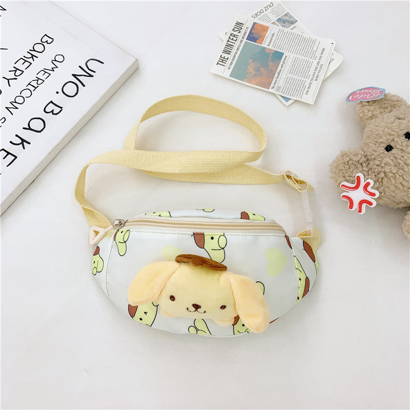 Children's Cartoon Cute Printed Slanted Boys Leisure Purses