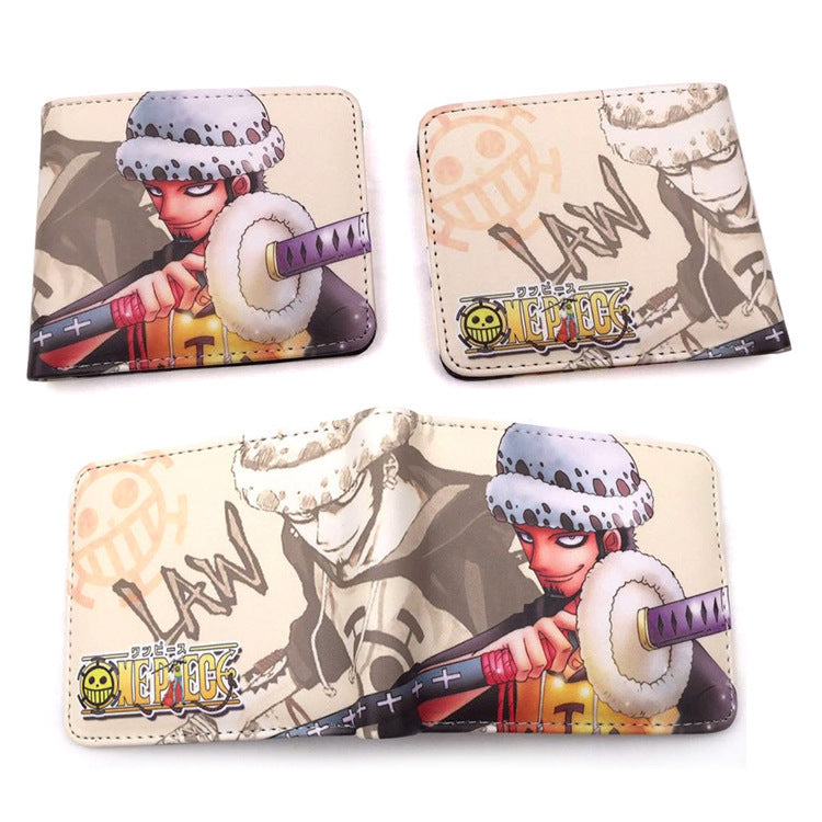 Piece Anime Peripheral Short Trendy Unique Ladies Wallets