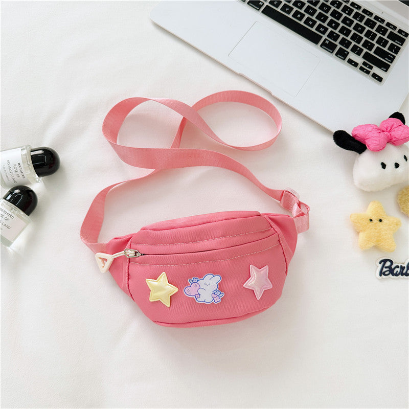 Children's Cartoon Cute Five-pointed Star Candy Color Shoulder Bags