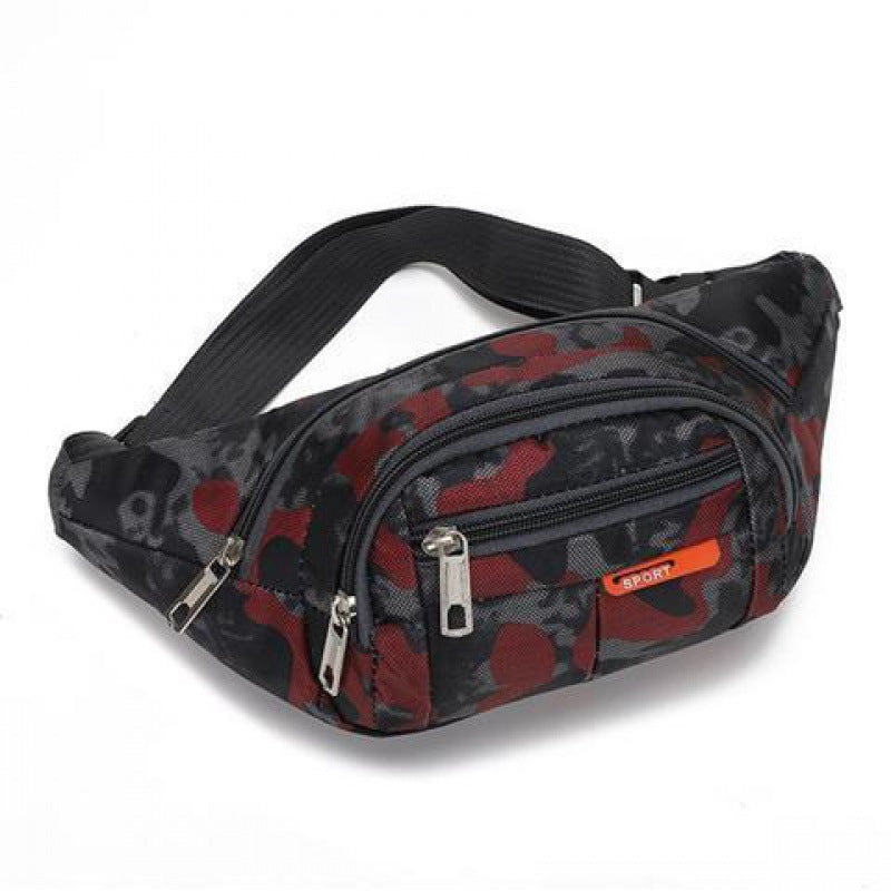 Women's & Men's & Camouflage Cashier Business Water-resistant Slanted Waist Packs