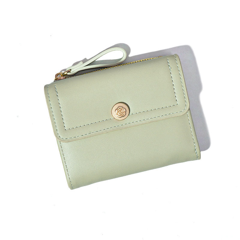 Women's Short Chic Folding Minimalist Credentials Purses