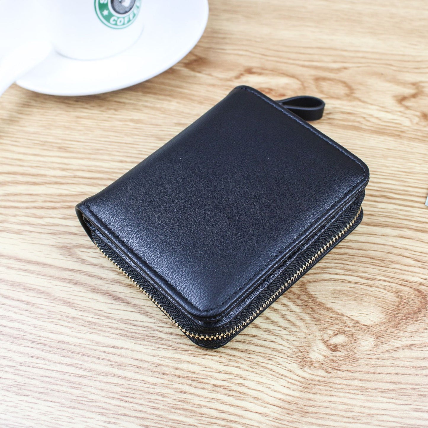 Women's Korean Style Side Zipper With Magnetic Snap Short Coin Purses