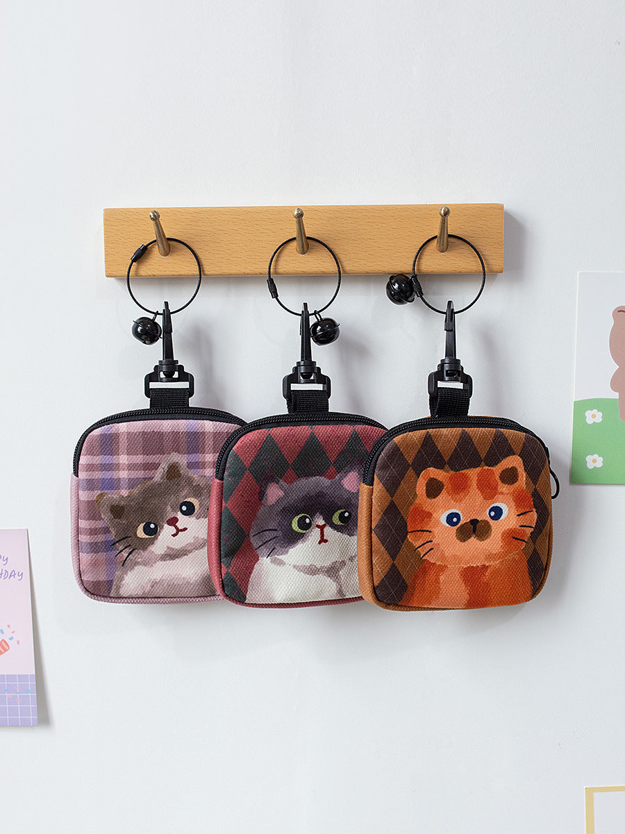 Children's Lovely Hanging Piece Pendant Plush Sanitary Purses