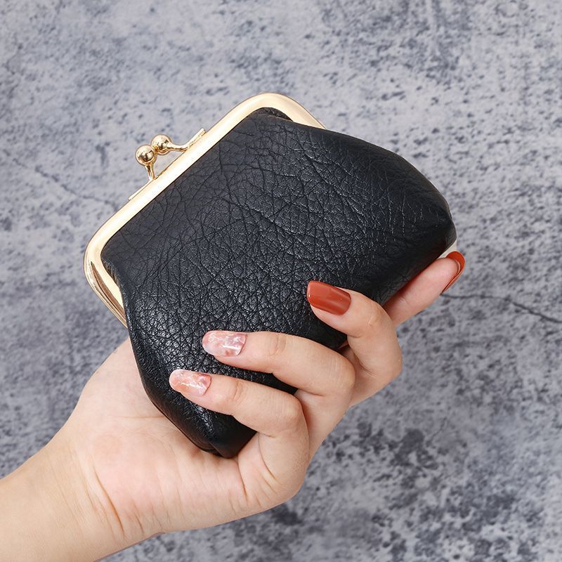 Women's Mini Version Small Simple Clip Ladies Wallets