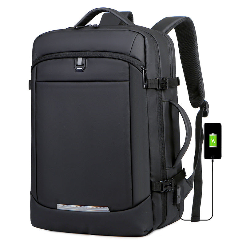 Men's Large Capacity Reflective Waterproof Business Commuter Backpacks