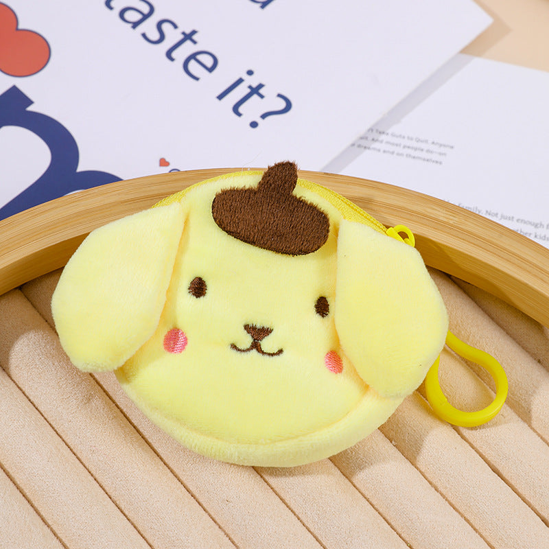 Dessin animé en peluche grandes oreilles chien cadeau porte-monnaie