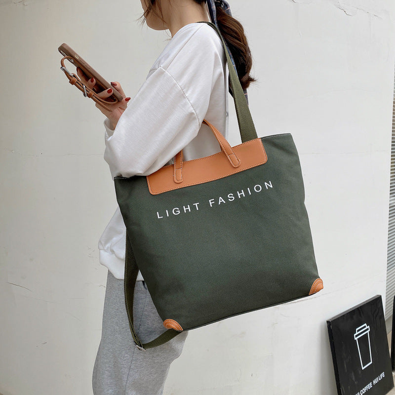 Women's Korean Style Leisure Commute Big Fashion Shoulder Bags