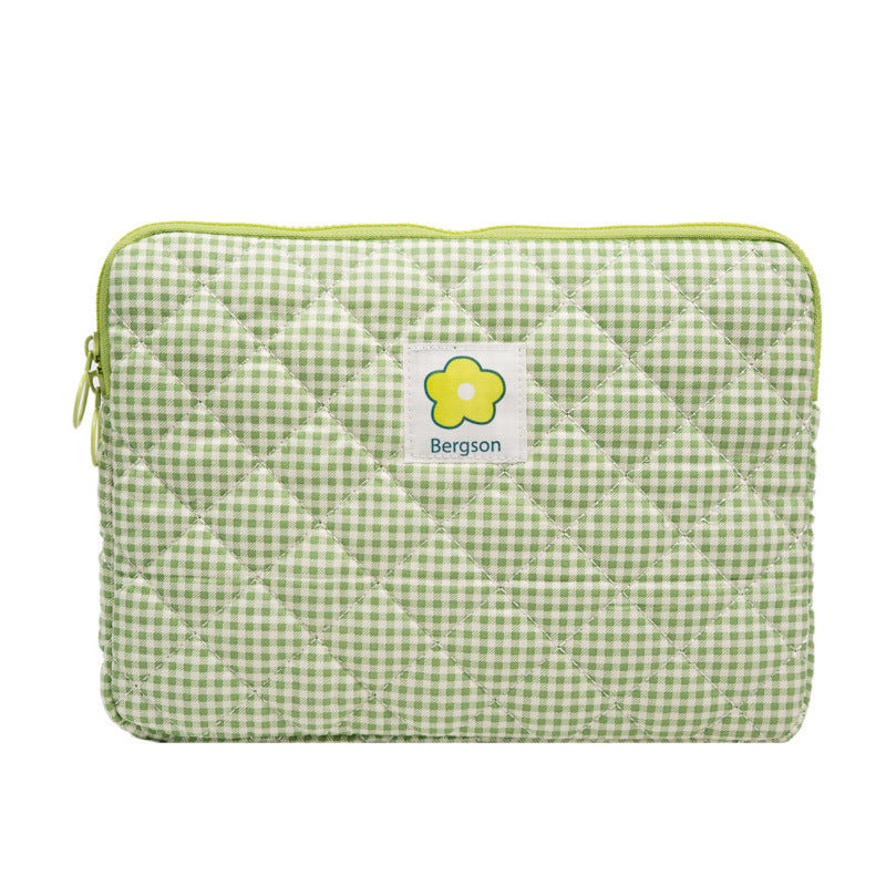 Style Plaid Floral Hand-held File Inch Tablet Bags