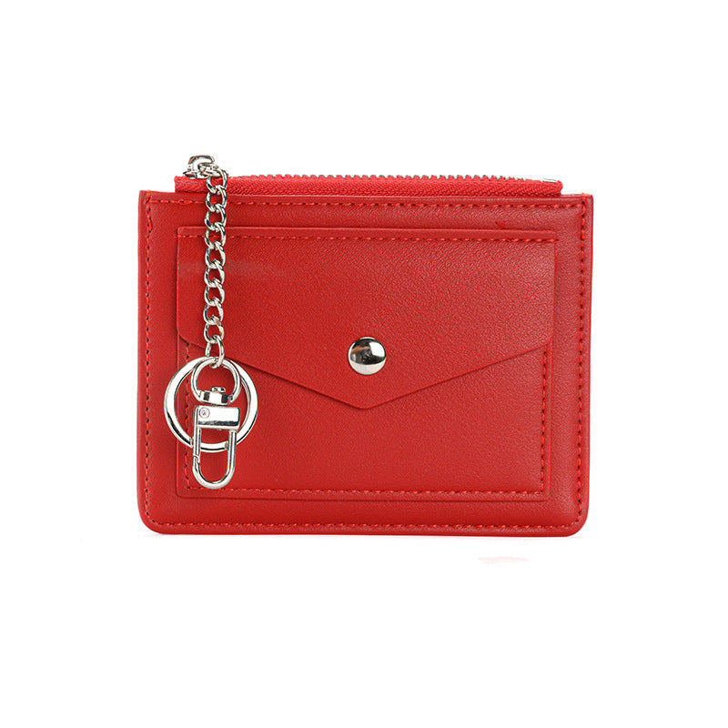 Women's Korean Style Candy Color Short Solid Coin Purses