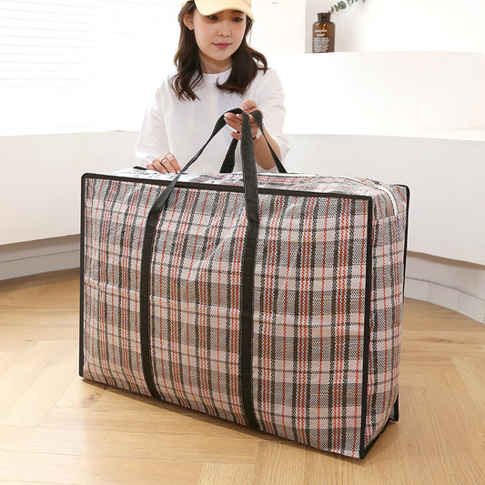 Large Thick Plaid Packing Capacity Household Bags