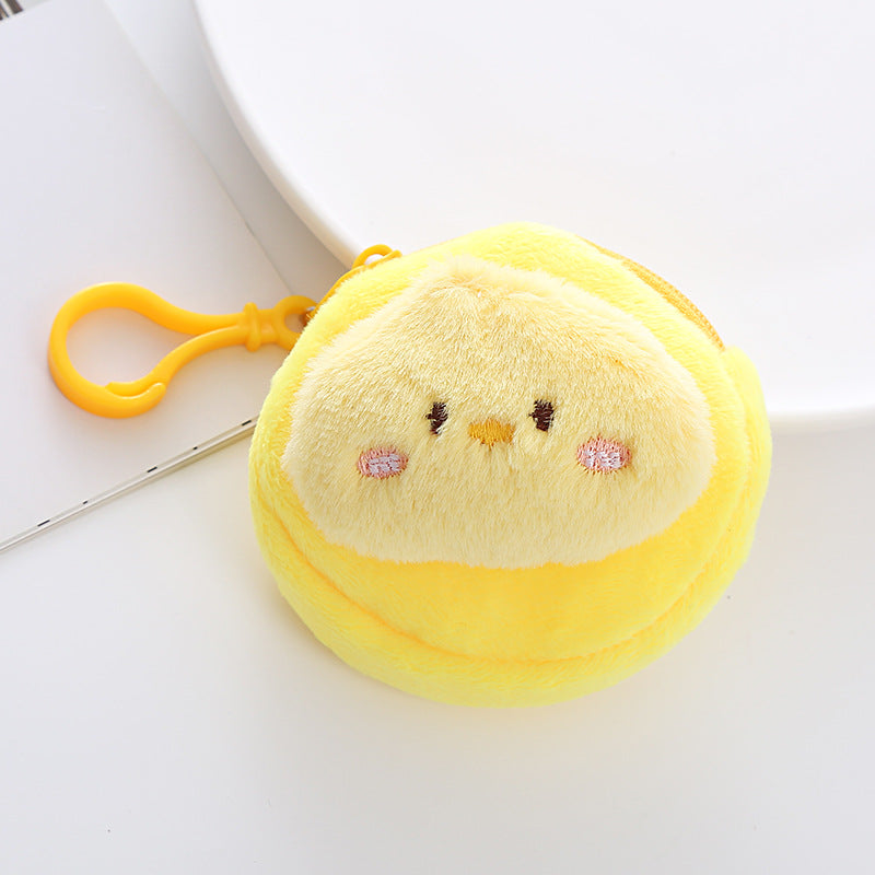 Plush Frog Rabbit Doll Cute Round Coin Purses