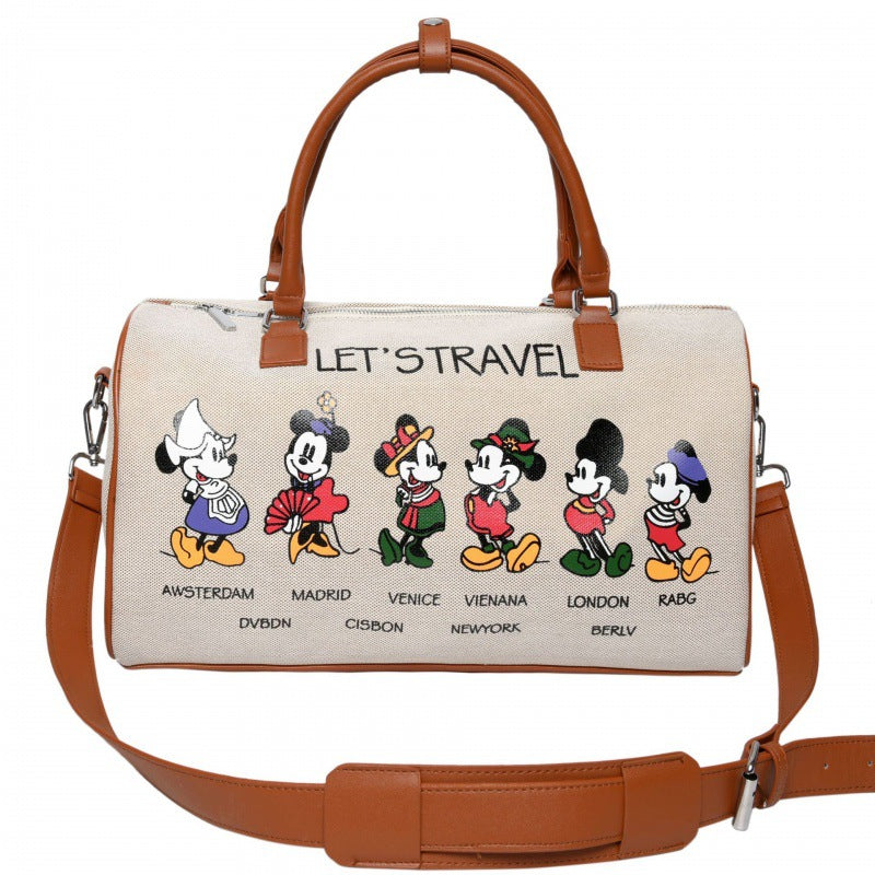 Women's Portable Storage Korean Cartoon Excursion Large Bags